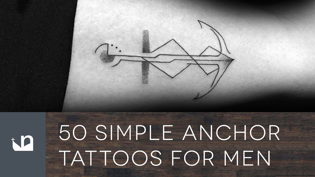 40 Small Anchor Tattoo Designs For Men - Manly Miniature Ink Ideas  #ankertattoo minimalistic black i… | Tattoos for guys, Small anchor tattoos,  Anchor tattoo design